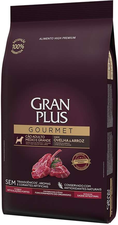 Ra O Granplus Gourmet Ovelha Arroz Para C Es Adultos Ra As M Dias E