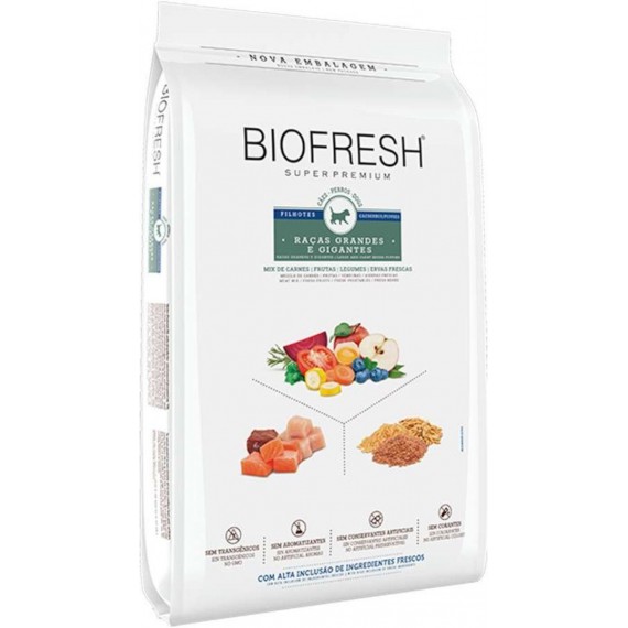 Ração Hercosul Biofresh Super Premium para Cães Filhote de Raças Grandes e Gigantes - 15 Kg