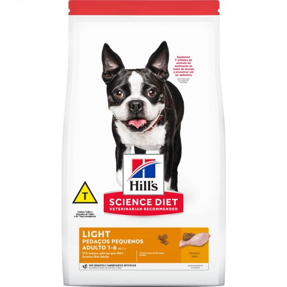 Ração Hill´s Science Diet Light Pedaços Pequenos para Cães Adultos