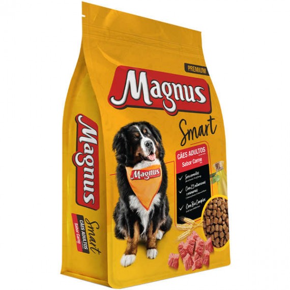 Ração Magnus Smart da Adimax sabor Carne para Cães Adultos - 15 Kg