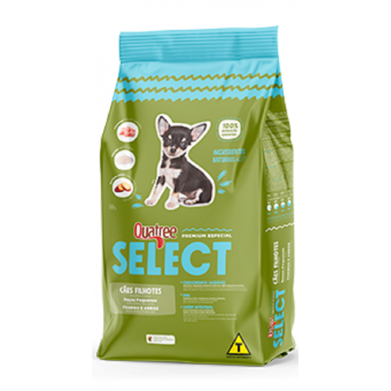 Ração Quatree Select Premium Especial para Cães Filhotes de Raças Pequenas - 10,1 Kg