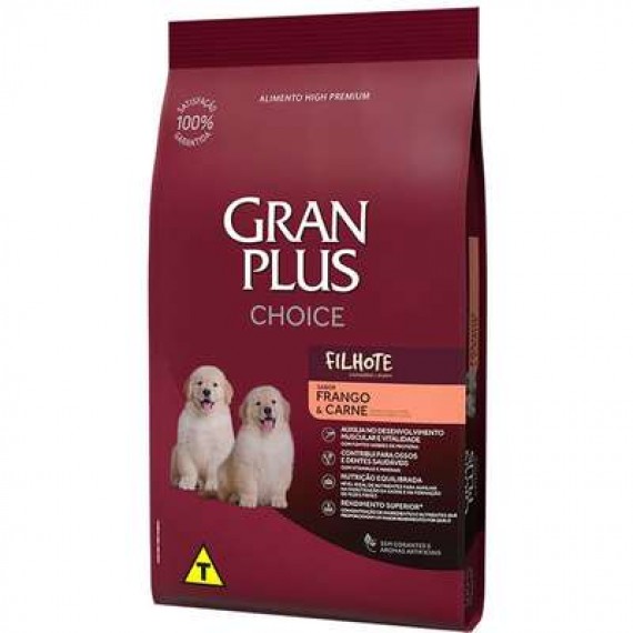 Ração Granplus Choice  Affinity para Cães Filhotes Sabor Frango e Carne - 10 kg