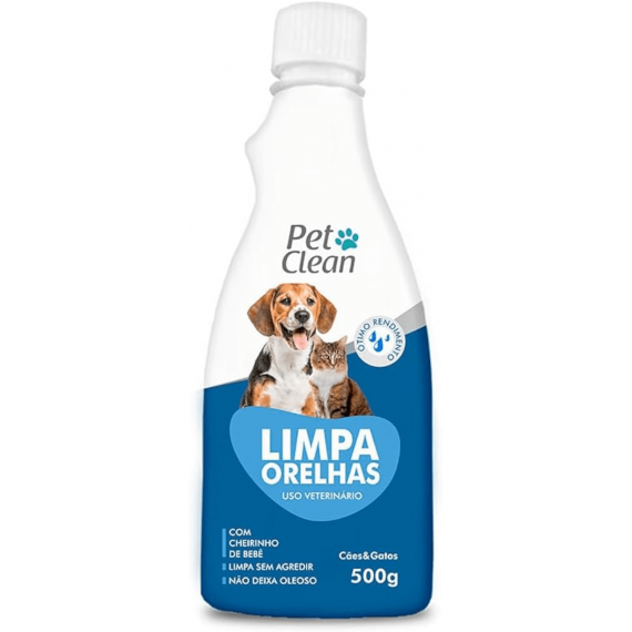 Limpa Orelhas da Pet Clean para Cães e Gatos - 100ml