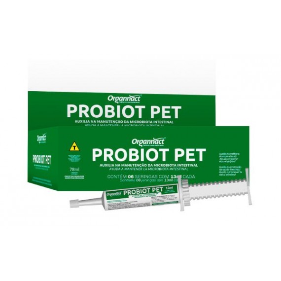 Suplemento Vitamínico Probiot Pet da Organnact para Cães e Gatos - 13ml