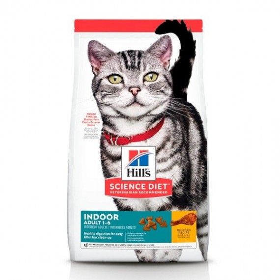 Ração Hill's Science Diet Indoor para Gatos Adultos Castrados Sabor Frango