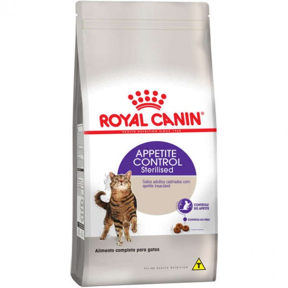 Ração Royal Canin Appetite Control Sterilised Gatos Adultos Castrado