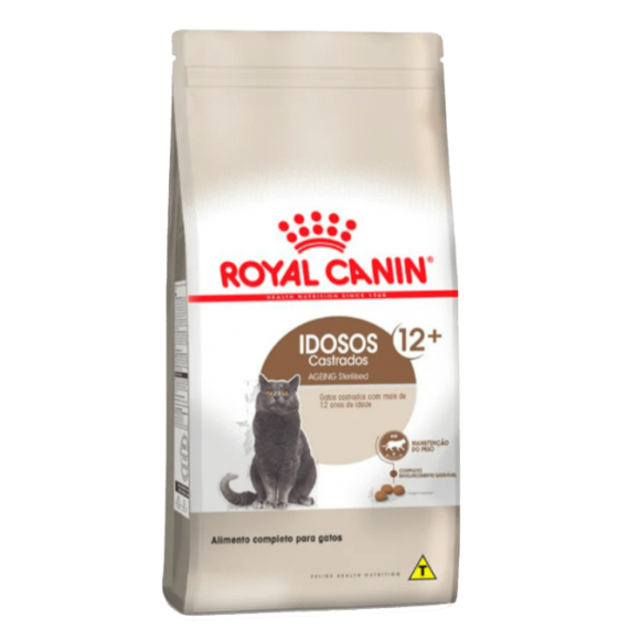 Ração Royal Canin 12+ para Gatos Castrados Sênior acima de 12 anos 